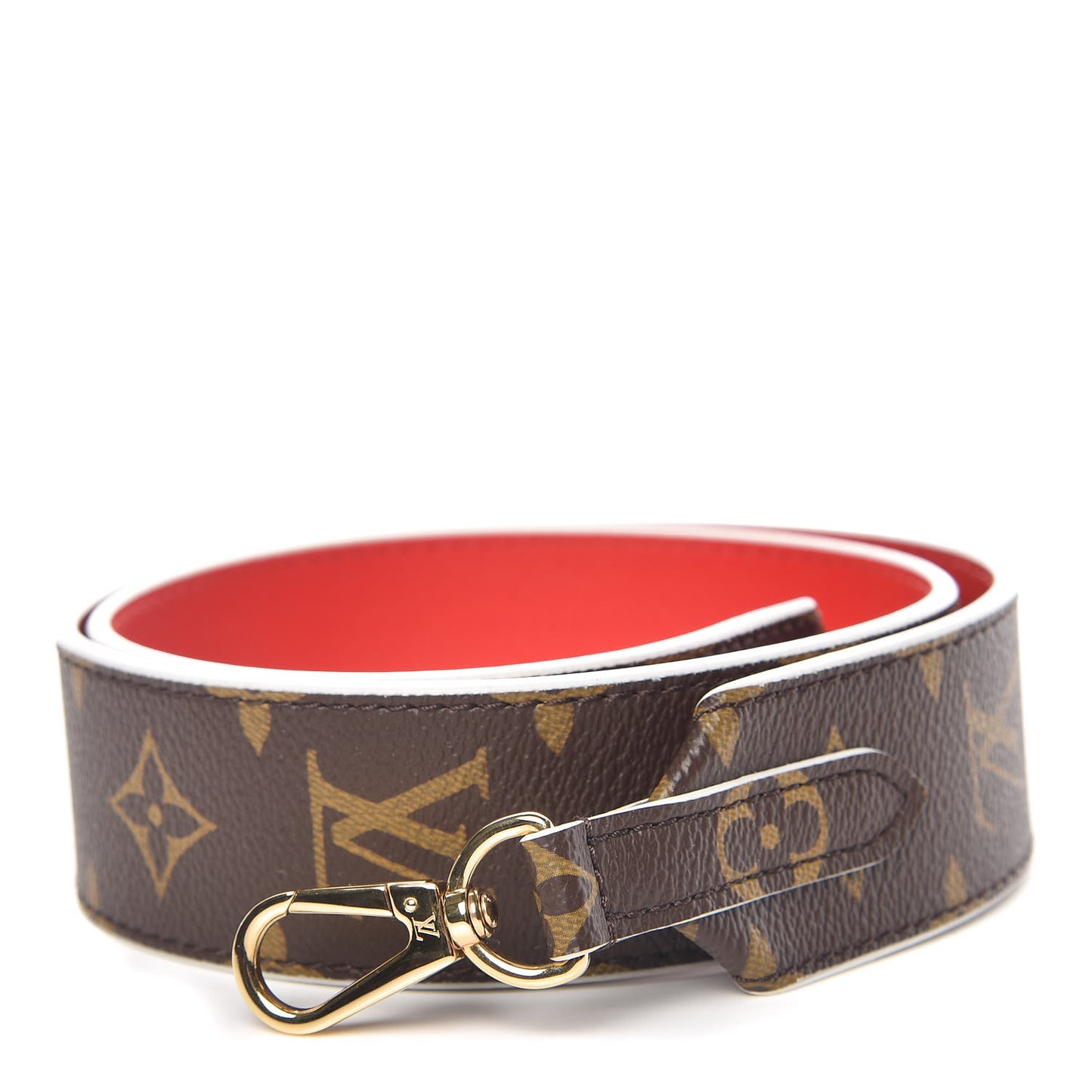 Monogram Bandouliere Shoulder Strap Red