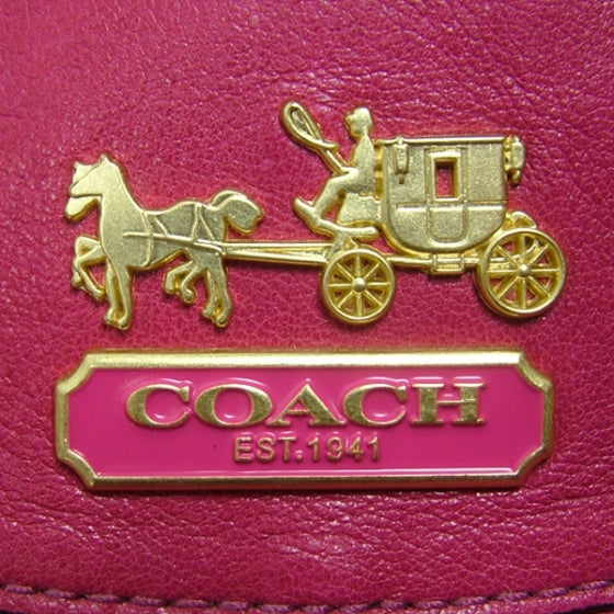 COACHLeatherMadisonShoulderBagFuchsia