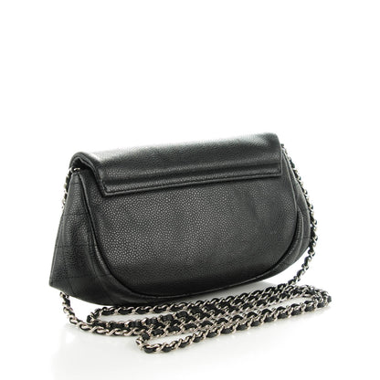 Chanel Caviar Half Moon Wallet On Chain WOC Black 3 of 8