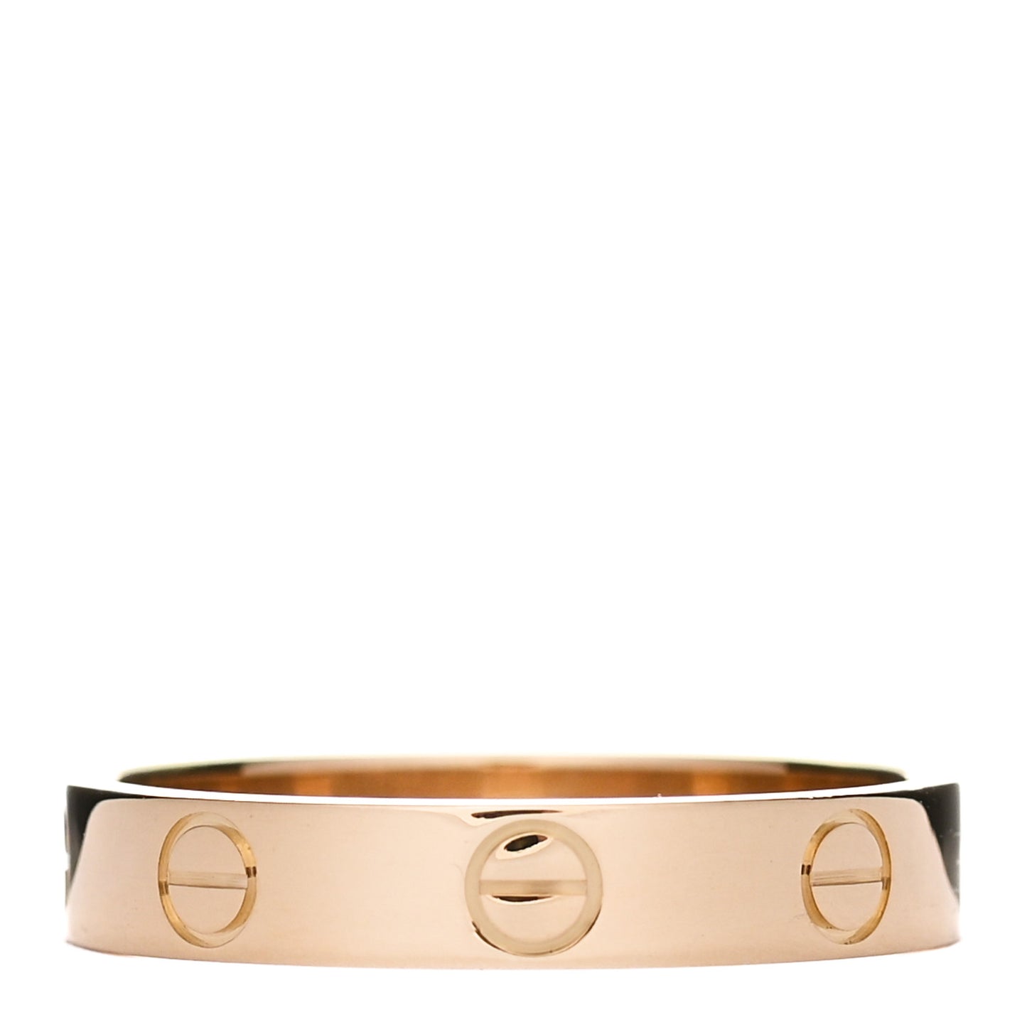 18K Yellow Gold 3.5mm LOVE Wedding Band Ring 54 7