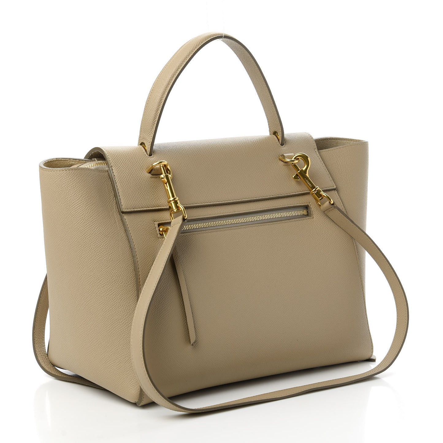 Grained Calfskin Mini Belt Bag Light Taupe