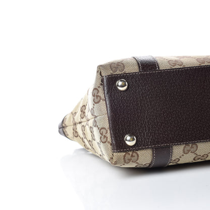 Gucci Monogram Small Abbey Tote Dark Brown 5 of 20