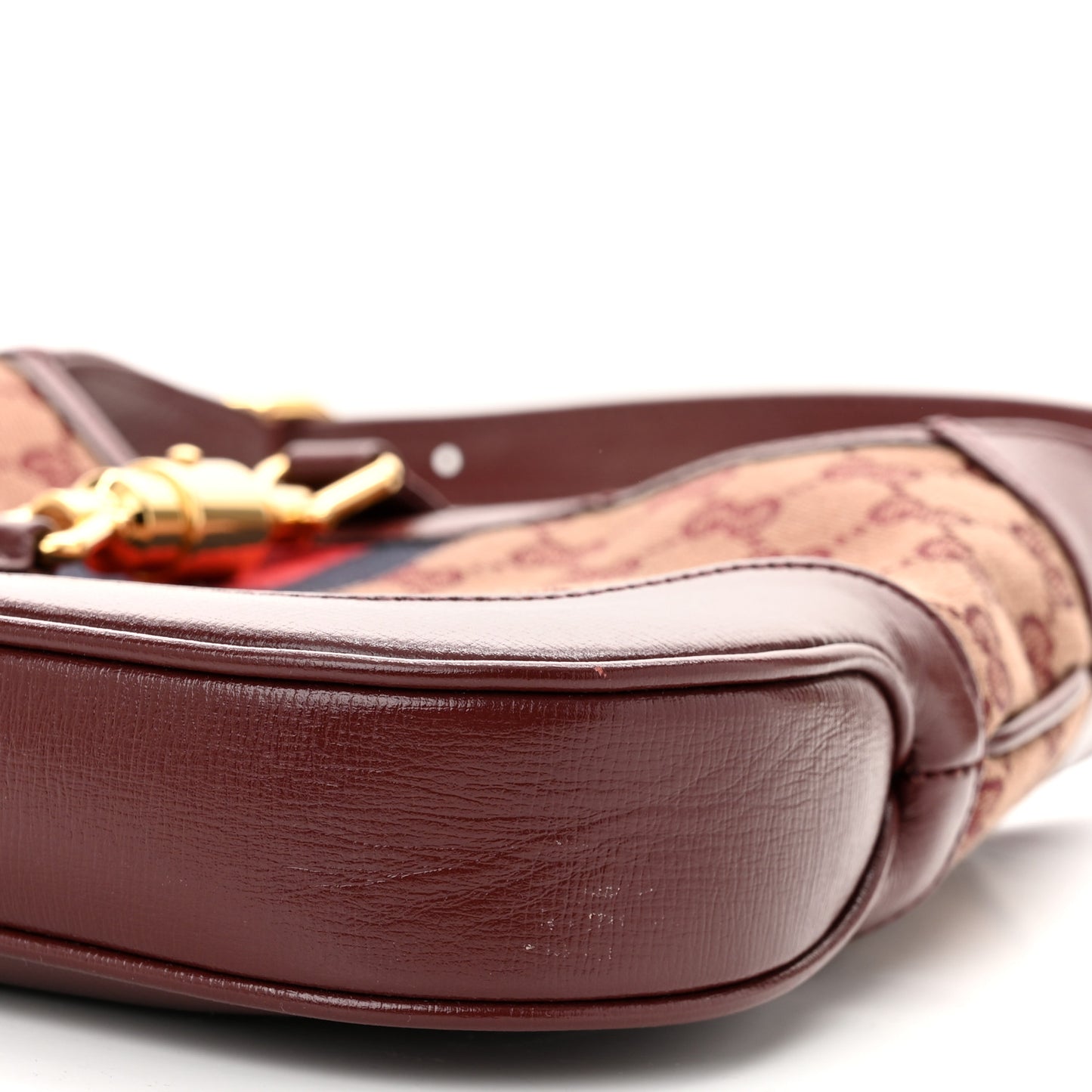 Monogram Azalea Calfskin Web Small Jackie 1961 Hobo Sahara Rubino Chardonnay