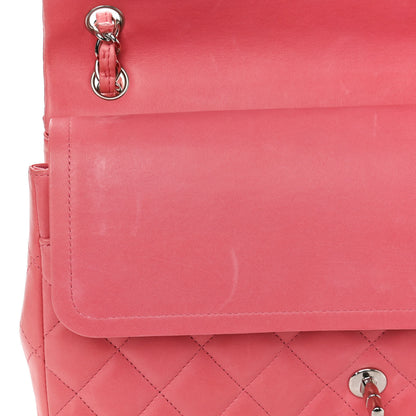 Chanel Lambskin Quilted Jumbo Double Flap Pink 11 of 15