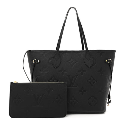 Louis Vuitton Empreinte Monogram Giant Neverfull MM Black 3 of 10