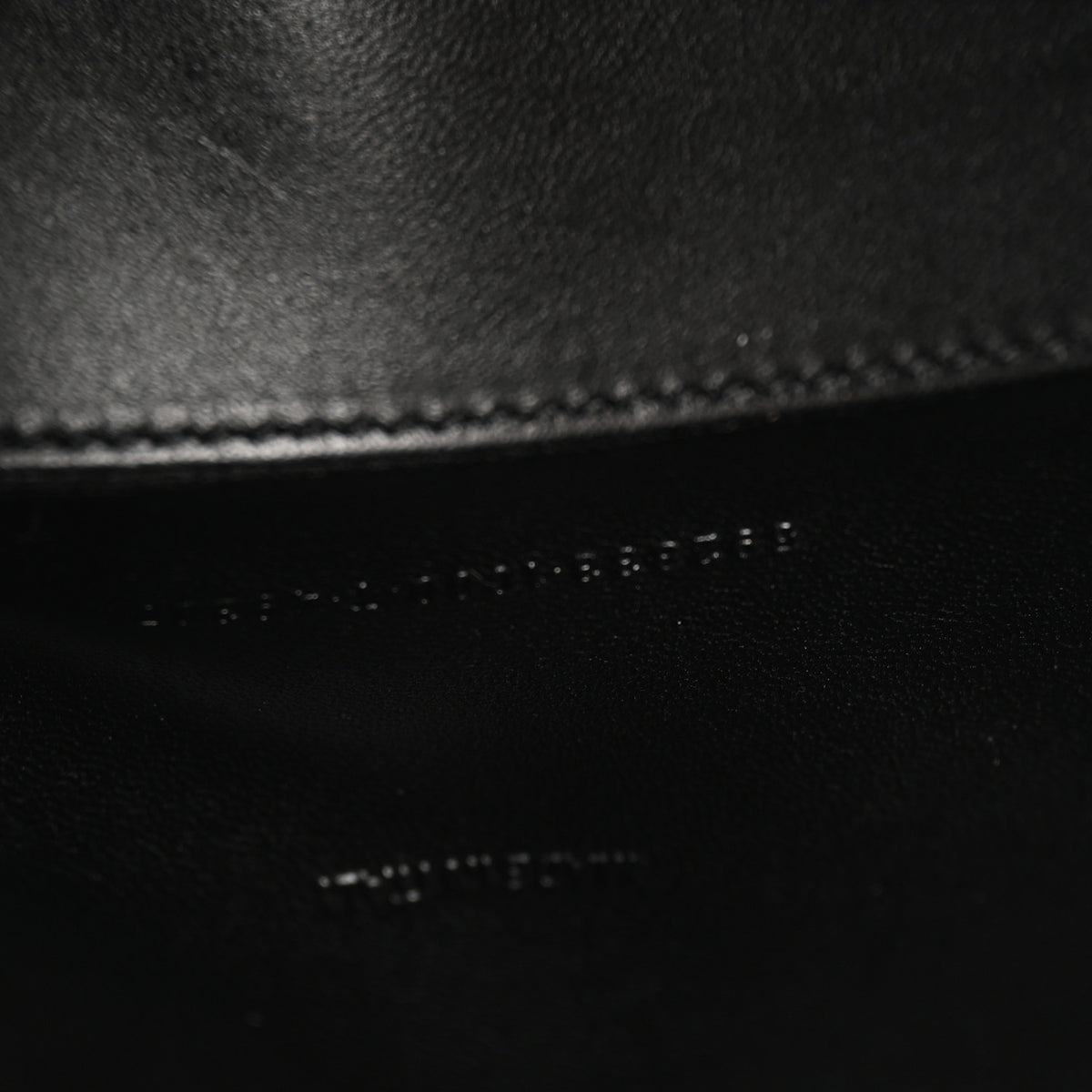 Grained Calfskin Hourglass Top Handle Bag XS Black