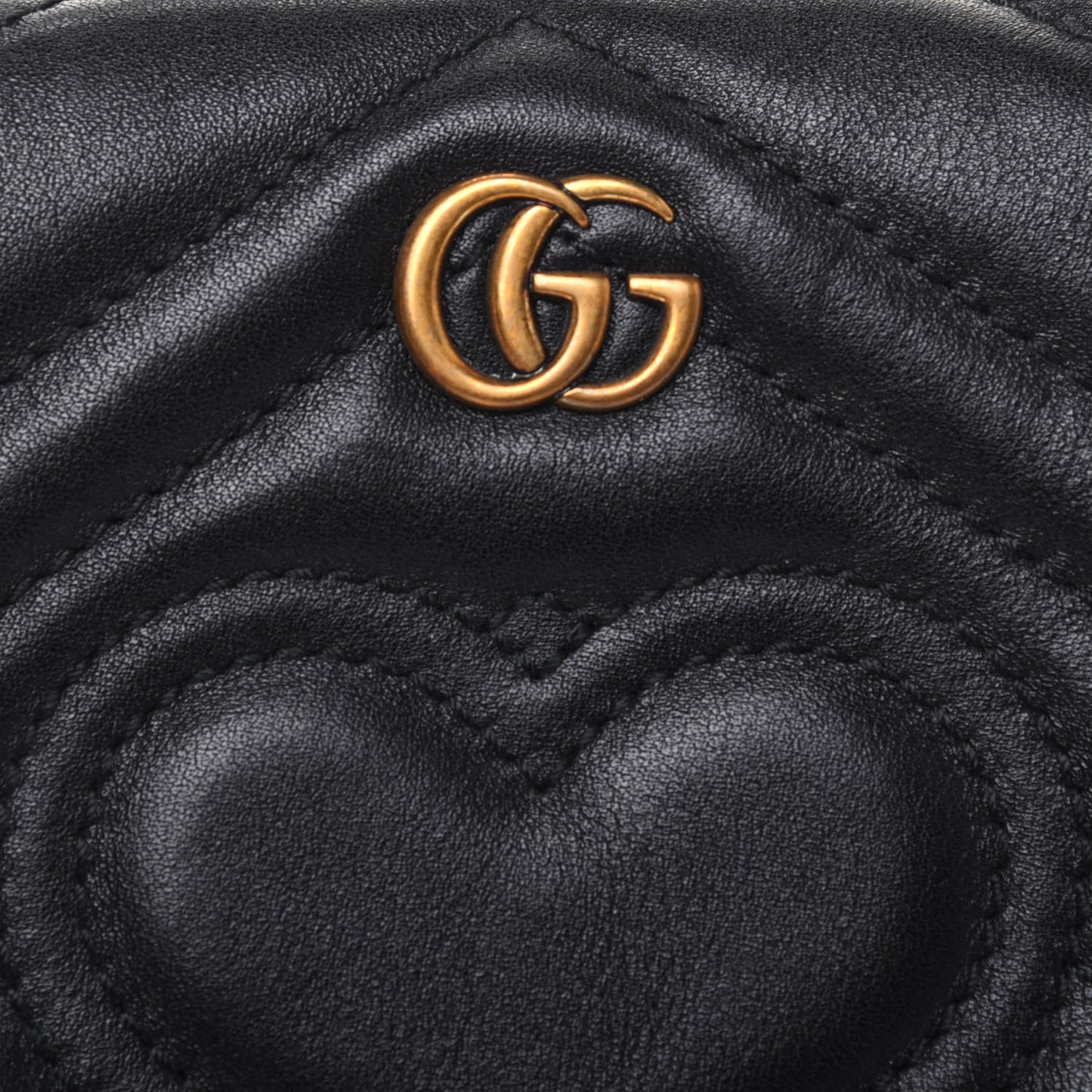 Calfskin Matelasse GG Marmont Cosmetic Case Black