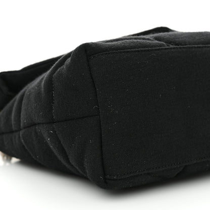 Saint Laurent Wool Jersey Quilted Medium Loulou Puffer Monogram Chain Black 9 of 10