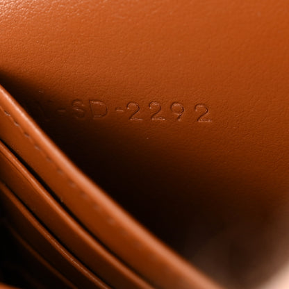 Celine Triomphe Canvas Lambskin Wallet On Strap Tan 8 of 11