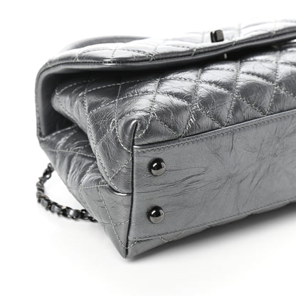 Chanel Aged Calfskin Quilted Mini Coco Handle Flap Charcoal 8 of 9