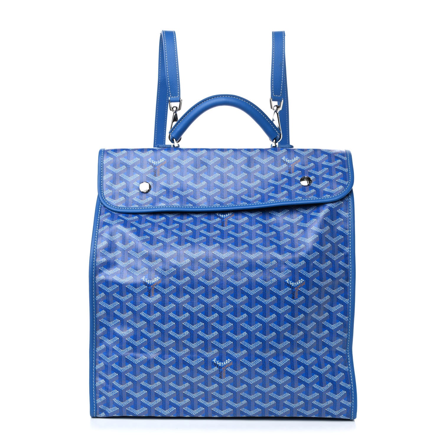 Goyard Goyardine Saint Leger Soft Briefcase Backpack Sky Blue 1 of 4