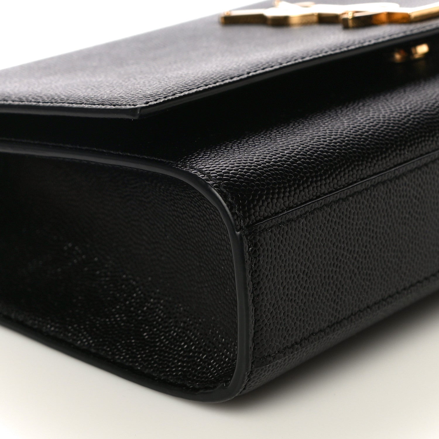 Saint Laurent Grain De Poudre Small Monogram Kate Satchel Black 9 of 10