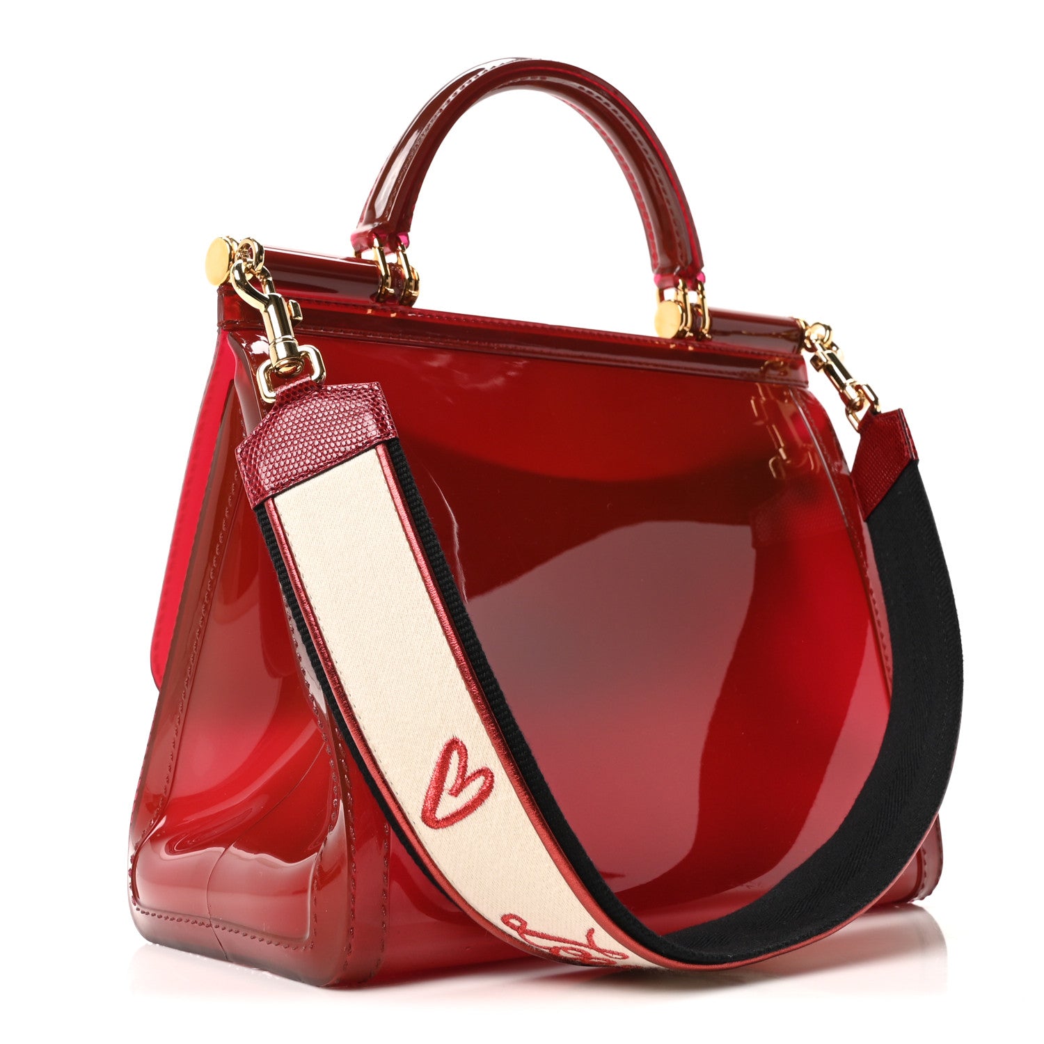 Dolce & Gabbana 赤 レザー ハンドバッグ ワケあり Dolce & Gabbana Dauphine Shoulder Bag Red 1810759 – FASHIONPHILE