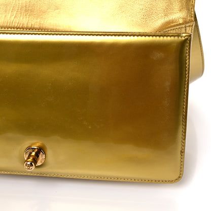 Chanel Metallic Patent Calfskin Quilted Medium Boy Flap Gold 13 of 16