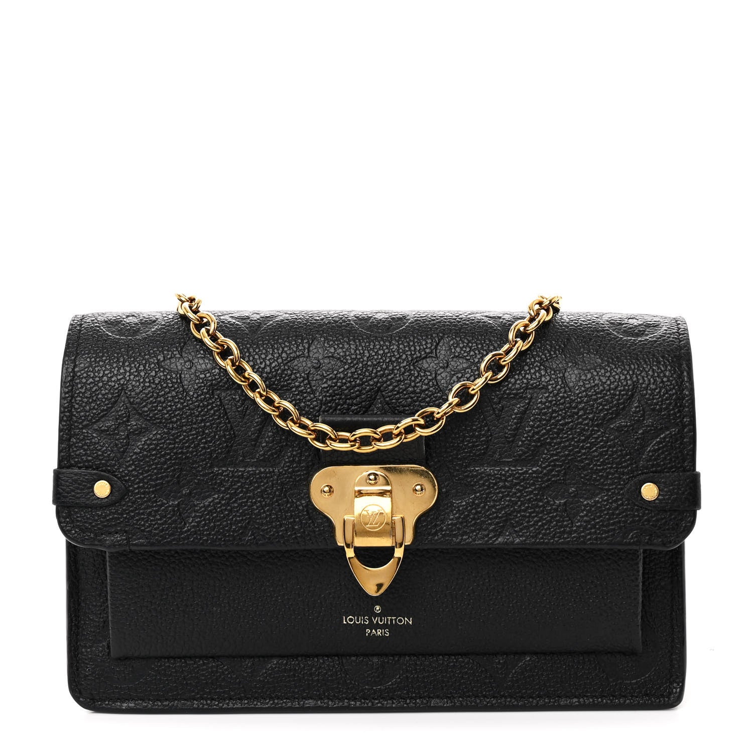 Louis Vuitton Empreinte Vavin Chain Wallet Black 1 of 11
