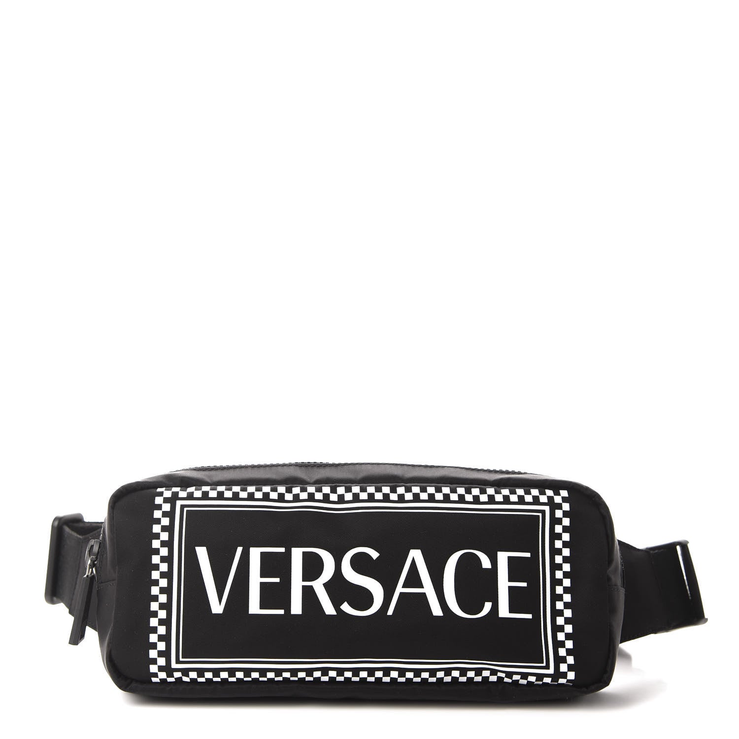 Versace Nylon Logo Two Tone Belt Bag Black 1 of 9