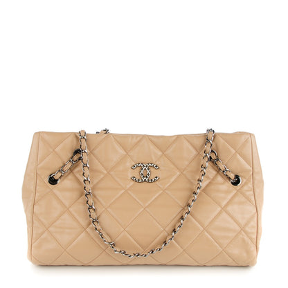 Chanel Soft Caviar Quilted Medium Cells Tote Beige 1 of 7