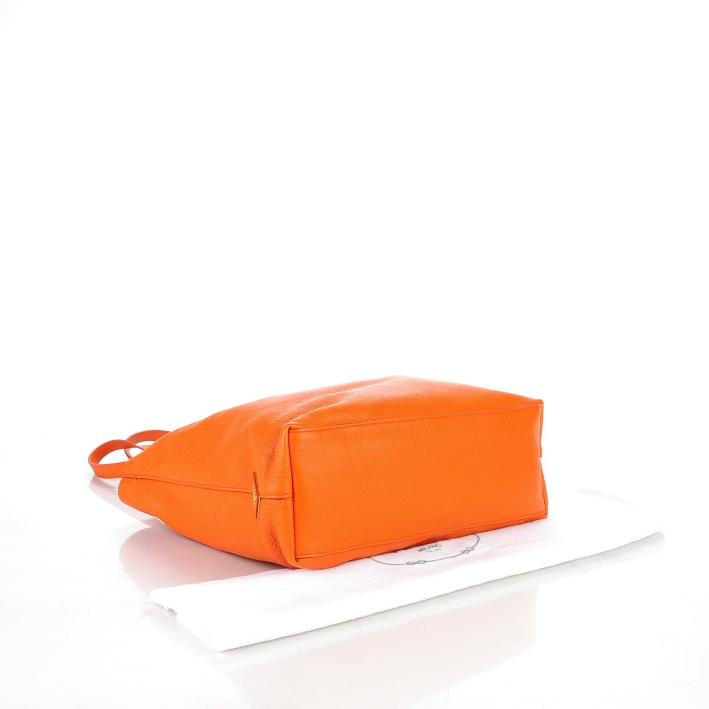 Prada Vitello Daino Tote Papaya 4 of 8