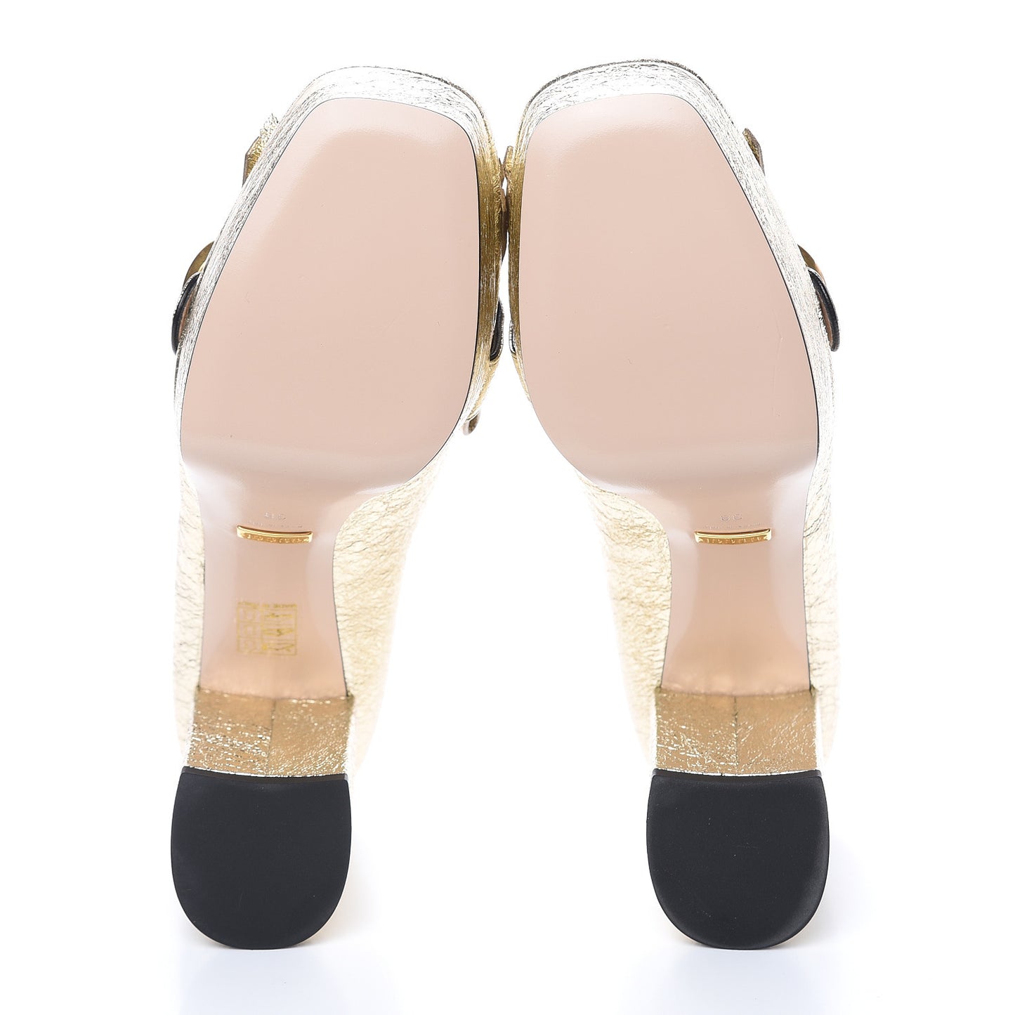 Galassia GG Marmont Fringe Platform Loafer Pumps 38 Platino