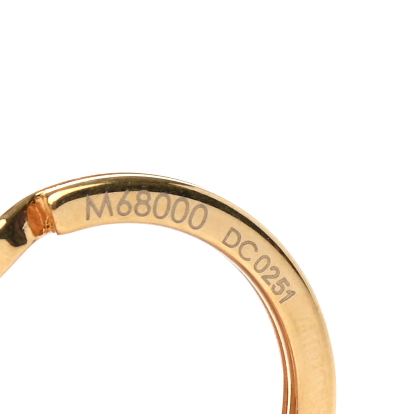 LV Circle Bag Charm Key Holder Gold