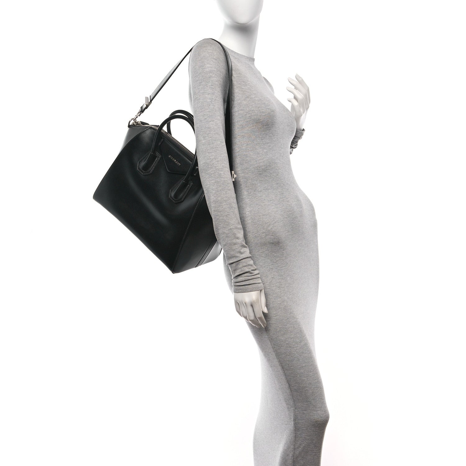 Givenchy Shiny Lord Calfskin Medium Antigona Black 2 of 11