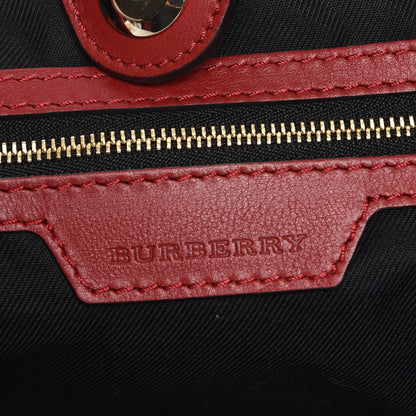 Burberry Horseferry Check Small Canterbury Tote Honey Parade Red 6 of 9
