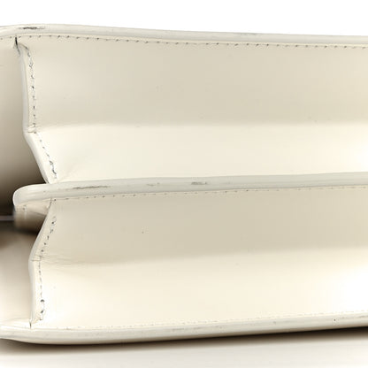 Celine Patina Box Calfskin Medium Clasp Bag White 10 of 10