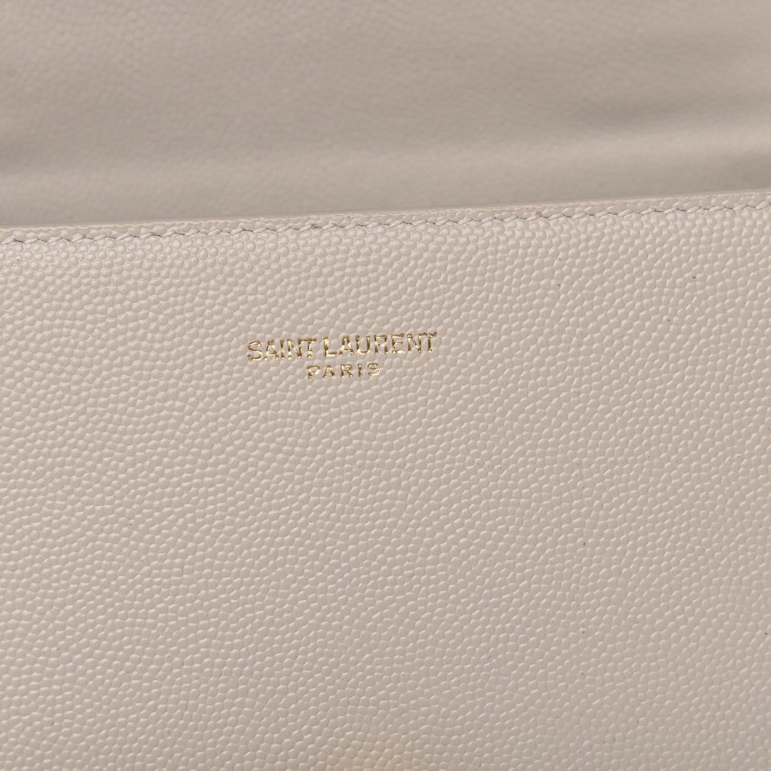 Saint Laurent Grain de Poudre Mini Classic Monogram Cassandra Top Handle Crema Soft Rouge Legion 7 of 11