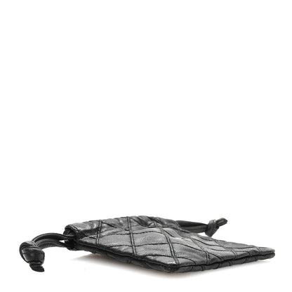 Chanel Calfskin Quilted Drawstring Pouch Black 4 of 8