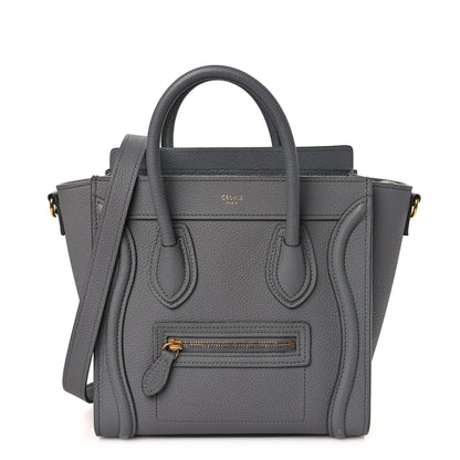 Celine Baby Drummed Calfskin Nano Luggage Kohl 1 of 10