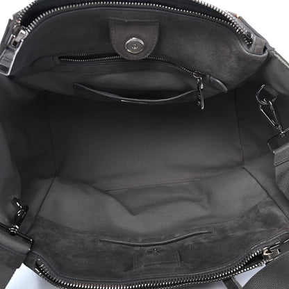 Prada Canvas Suede Scamosciato Twin Pocket Tote Grey 5 of 9