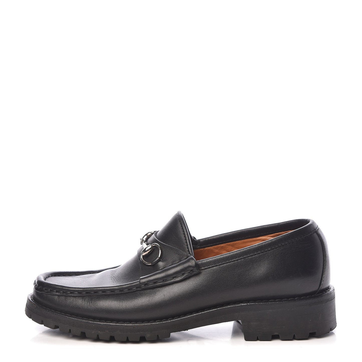 Laredo Calf Horsebit Lug Sole Loafers 6.5 Black