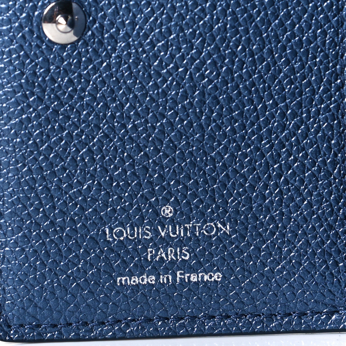 Metallic Empreinte Clea Wallet Navy Nacre