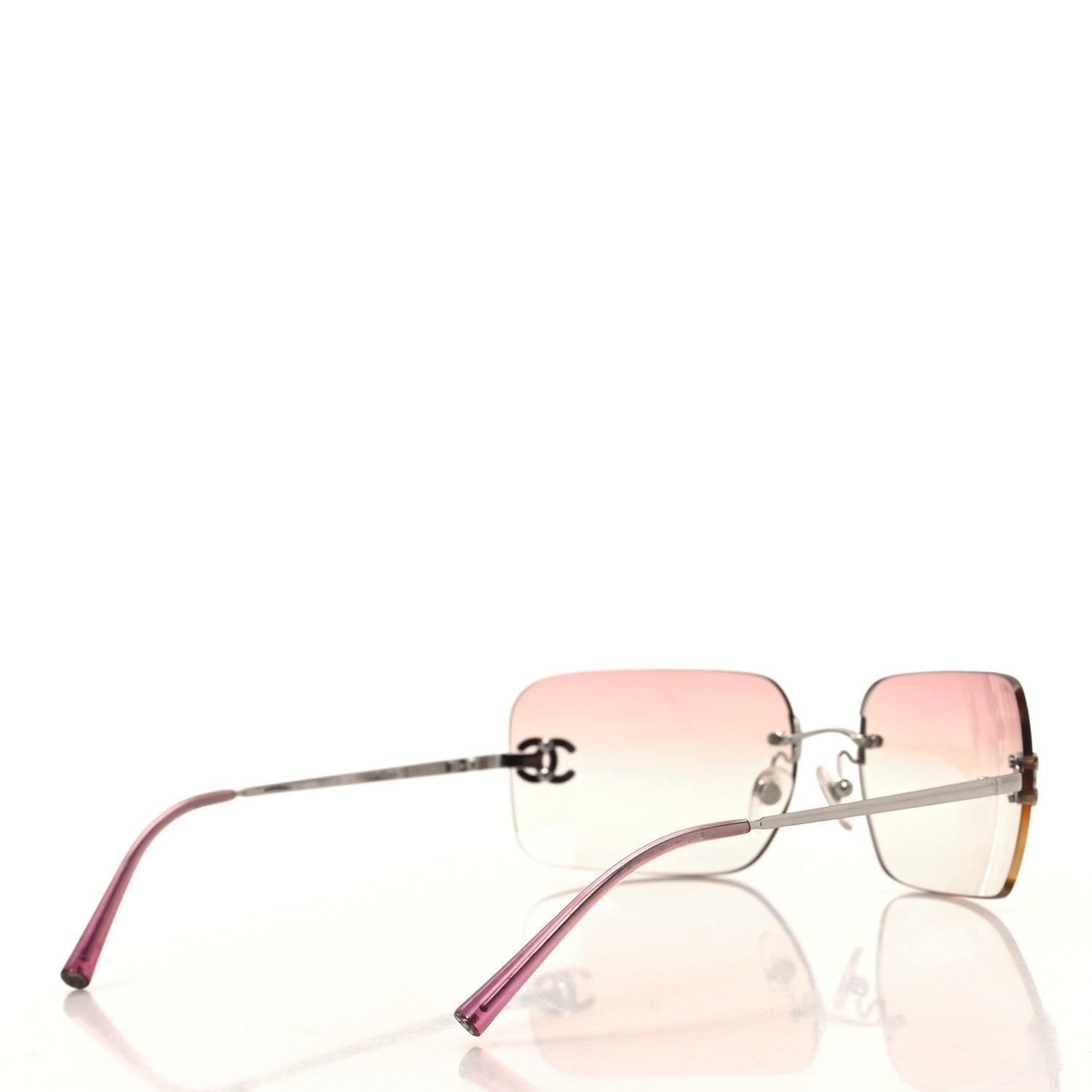 Chanel Metal CC Logo Sunglasses 4017-D Pink 4 of 7