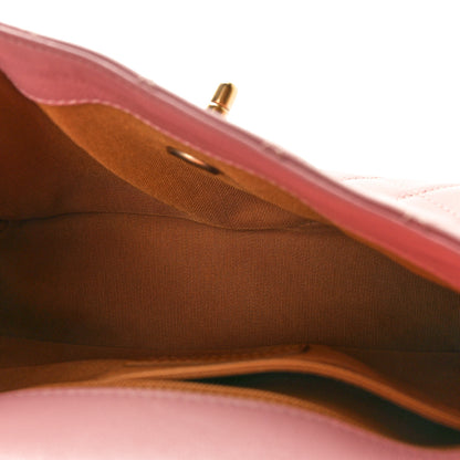Chanel Lambskin Quilted Curved Flap Pink 5 of 11