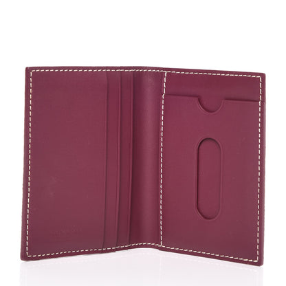 Goyard Chevron St. Marc Folding Card Case Burgundy 5 of 6