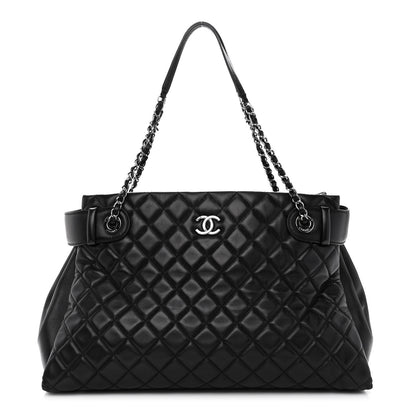 Chanel Lambskin Quilted Coco Loop Tote Black 1 of 14