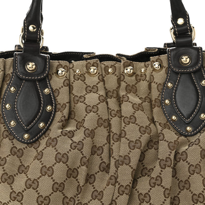 Gucci Monogram Studded Pelham Tote Dark Brown 8 of 11