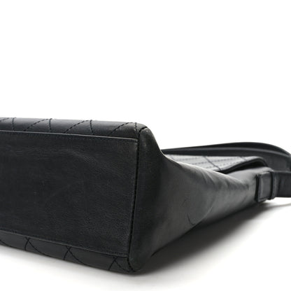 Chanel Lambskin Quilted CC Flap Shoulder Bag So Black 9 of 12