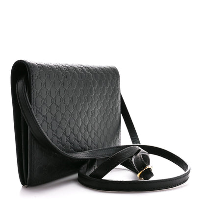 Gucci Microguccissima Crossbody Wallet Black 3 of 11