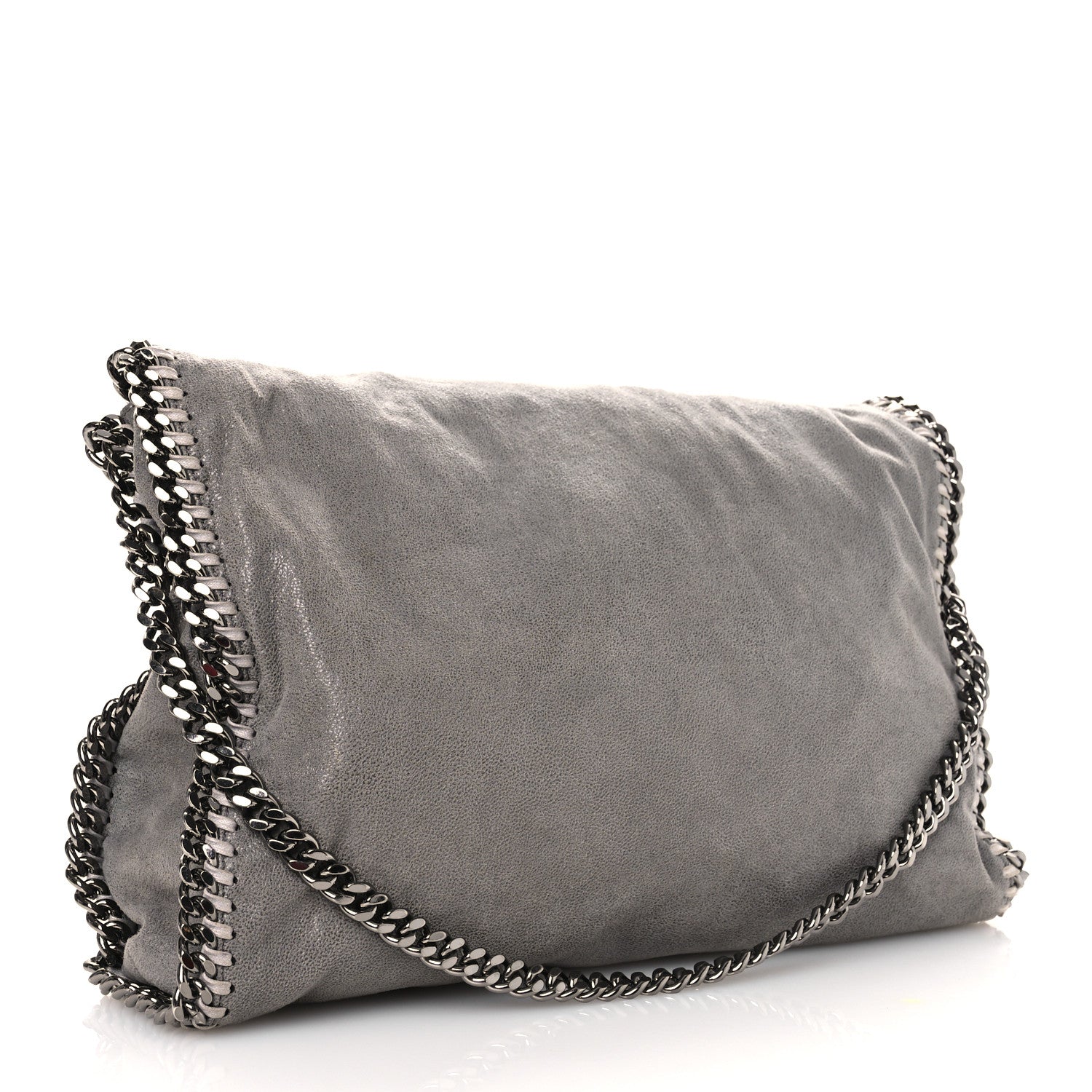 Stella McCartney Shaggy Deer Falabella Fold Over Tote Grey 3 of 11