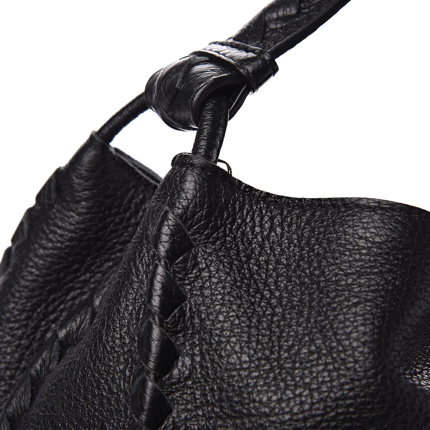 Cervo Lavato Deerskin Hobo Black