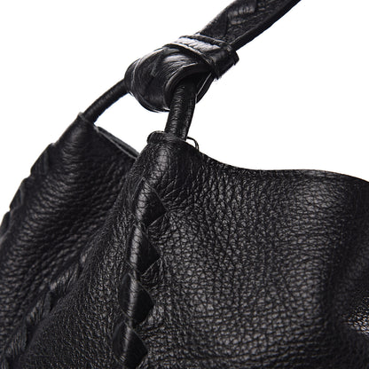 Bottega Veneta Cervo Lavato Deerskin Hobo Black 11 of 12
