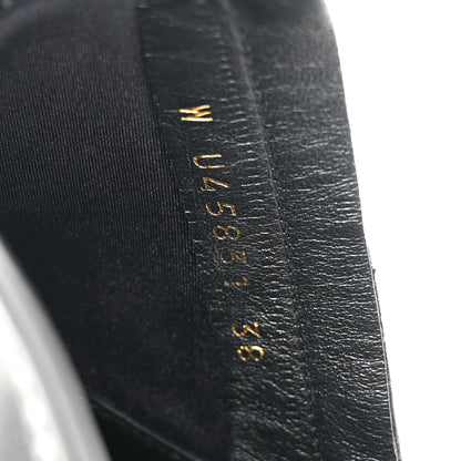 Chanel Stretch Lambskin Cap Toe CC Uniform Short Boots 38 Black 9 of 9