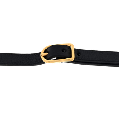 Hermes Swift Metal Lizard Heritage Equestre Pendant Collar Necklace Black Gold 5 of 6