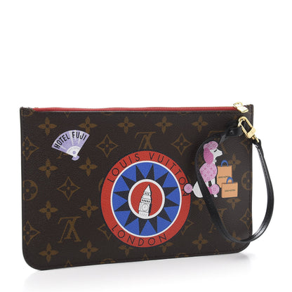 Louis Vuitton Monogram World Tour Neverfull MM GM Pochette 3 of 9