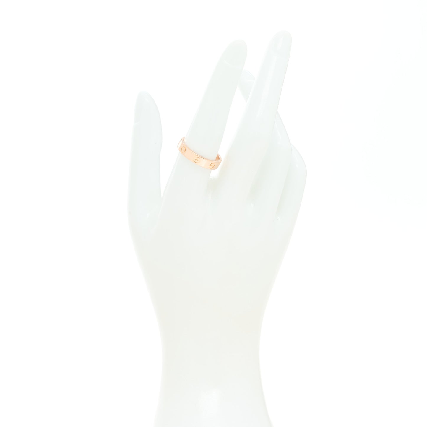 18K Pink Gold 3.5mm LOVE Wedding Band Ring 57 7.75