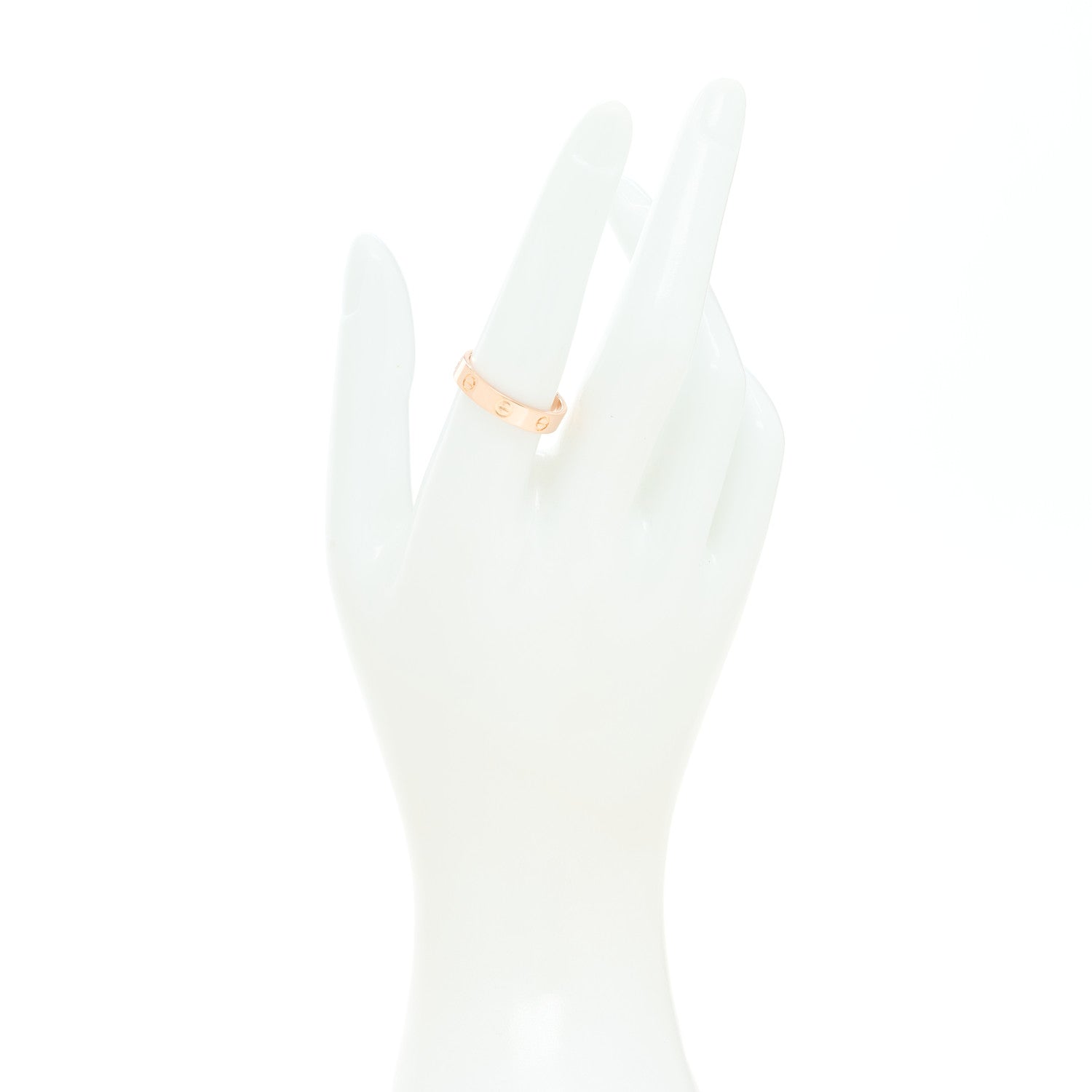 Cartier 18K Pink Gold 3.5mm LOVE Wedding Band Ring 57 7.75 2 of 4