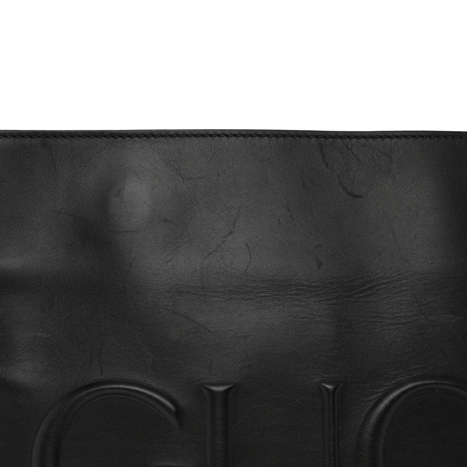 Gucci Calfskin Embossed XL Clutch Black 9 of 14