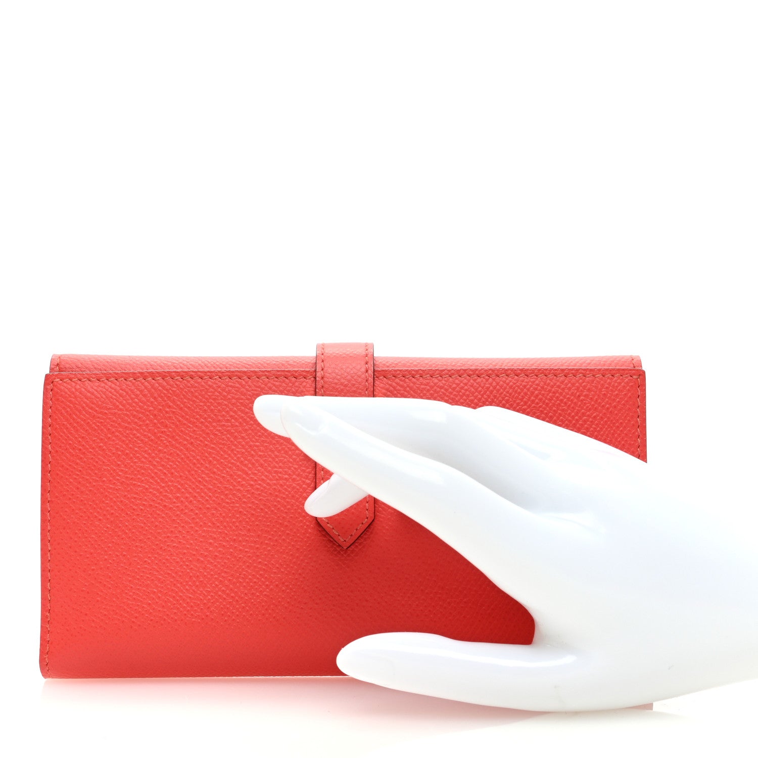 Hermes Epsom Tri-Fold Bearn Gusset Wallet Rose Jaipur 2 of 7